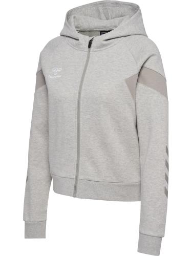 Hummel Hmltravel Zip Hoodie Woman - light grey melange (Grösse: XS) von Hummel