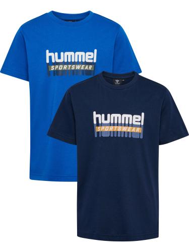 Hummel Hmltukas T-Shirt S/S 2-Pack - black iris/blue lolite (Grösse: 104) von Hummel