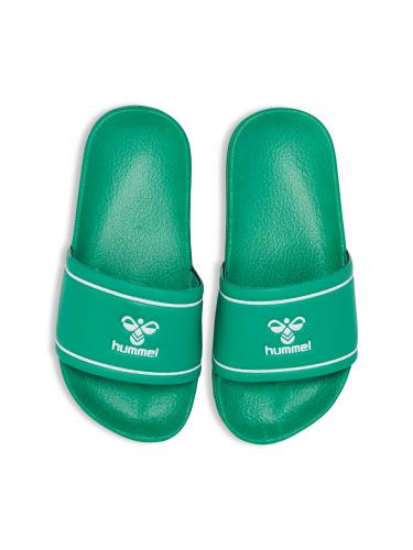 Hummel Pool Slide Jr - green/white (Grösse: 25) von Hummel