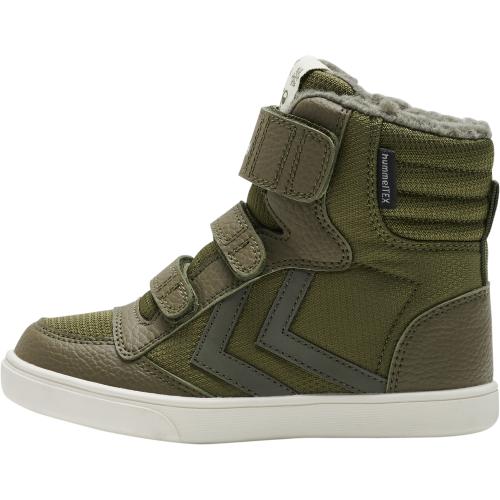 Hummel Stadil Super Poly Recycled Tex Jr Winterschuh - dark olive (Grösse: 40) von Hummel