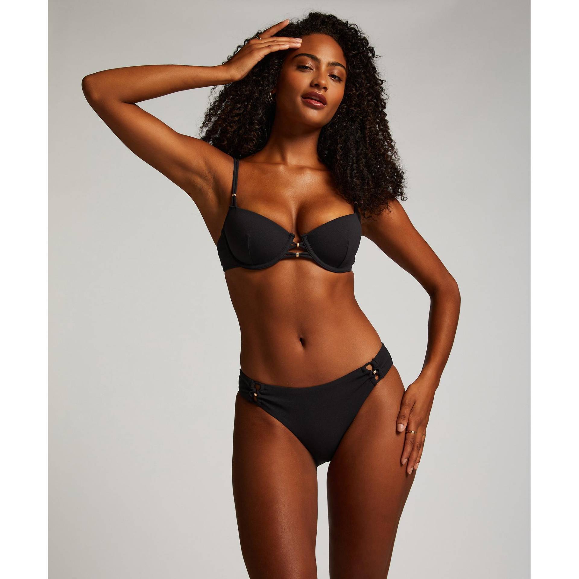 Bikini Unterteil, Slip Damen Schwarz L von Hunkemöller