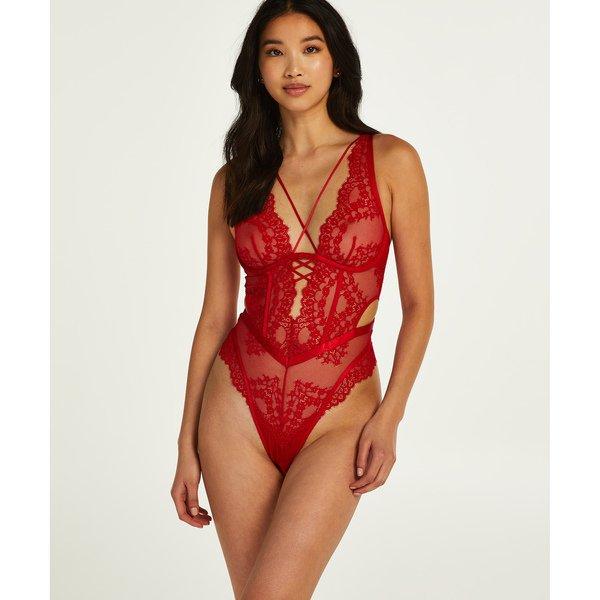 Body, Ohne Arm Damen Rot XL von Hunkemöller