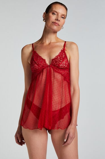 Hunkemöller Babydoll Daisy Rot von Hunkemöller