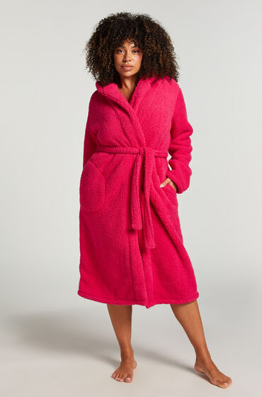 Hunkemöller Bademantel Fleece Rose von Hunkemöller