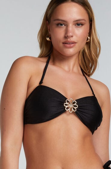 Hunkemöller Bandeau-Bikinioberteil Yucatan Schwarz von Hunkemöller