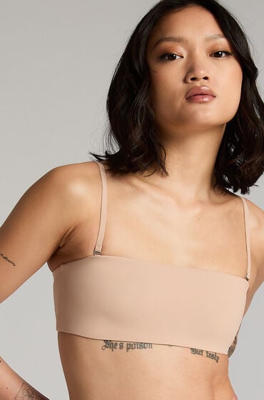 Hunkemöller Bandeau Bralette Smooth Beige von Hunkemöller