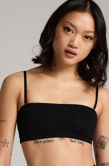 Hunkemöller Bandeau Bralette Smooth Schwarz von Hunkemöller