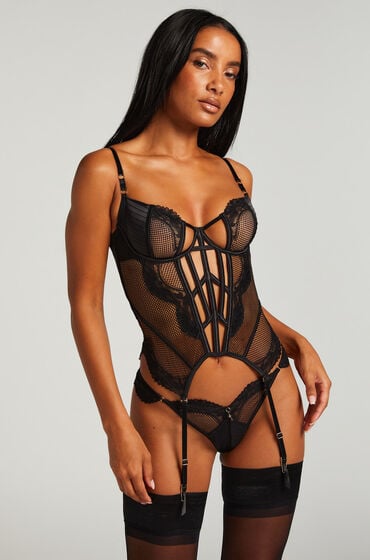 Hunkemöller Belladonna Bustier Schwarz von Hunkemöller