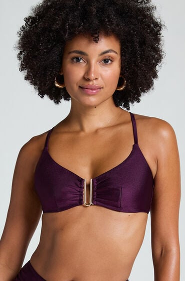 Hunkemöller Bikini-Crop-Top Costa Lila von Hunkemöller