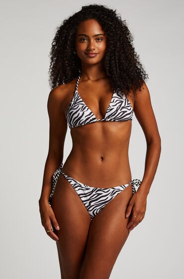 Hunkemöller Bikini Slip Cheeky Tanga Doha Zebra Weiß von Hunkemöller