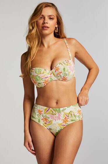 Hunkemöller Bikini Slip Rio Tropics Weiß von Hunkemöller