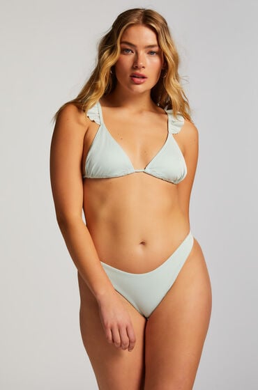 Hunkemöller Bikini Slip mit hohem Beinausschnitt Fiji Blau von Hunkemöller