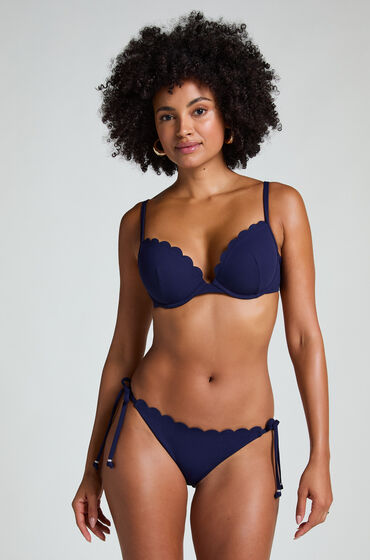 Hunkemöller Bikinihose Scallop Blau von Hunkemöller