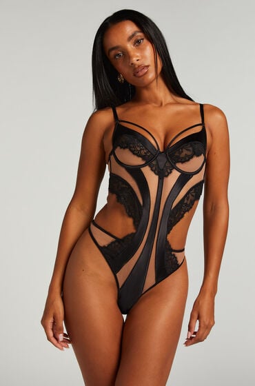 Hunkemöller Body Nisha Schwarz von Hunkemöller