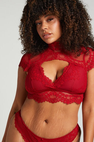 Hunkemöller Bralette Daisy Rot von Hunkemöller