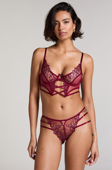 Hunkemöller Brazilian Scarlett, mit offenem Schritt Rot von Hunkemöller