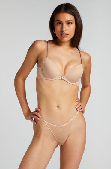 Hunkemöller Brazilian-Slip mit hohem Beinausschnitt Kaiden Beige von Hunkemöller