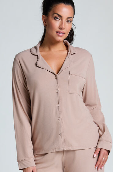 Hunkemöller Essential-Jacke gerippt Beige Hunkemöller Essential-Jacke gerippt Beige von Hunkemöller