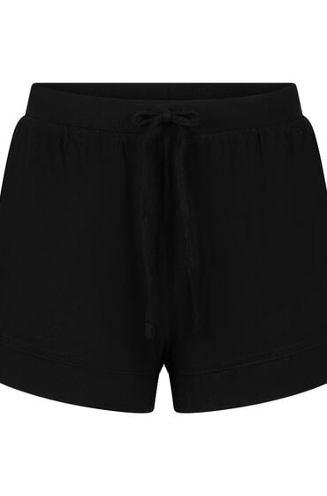 Hunkemöller Essential-Shorts aus Ripp-Jersey Schwarz von Hunkemöller