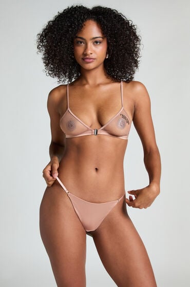 Hunkemöller Free The Nipple String Braun von Hunkemöller