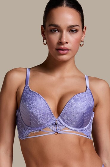 Hunkemöller Gepolsterter Push-up-Bügel-BH Charlie Lila Hunkemöller Gepolsterter Push-up-Bügel-BH Charlie Lila von Hunkemöller