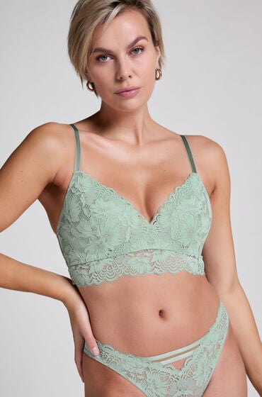 Hunkemöller Gepolsterter bügelloser BH Andrea grün Hunkemöller Gepolsterter bügelloser BH Andrea grün von Hunkemöller