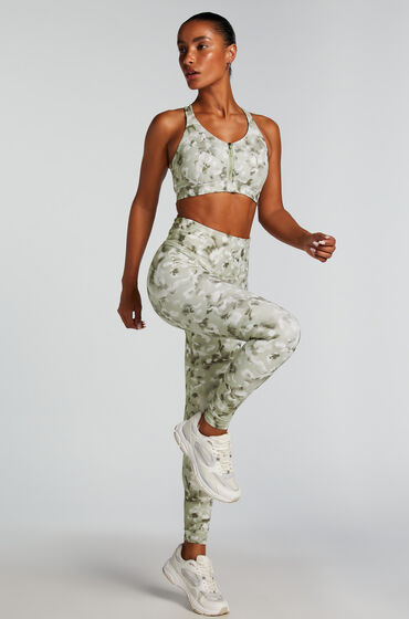 Hunkemöller HKMX Leggings mit hoher Taille grün Hunkemöller HKMX Leggings mit hoher Taille grün von Hunkemöller