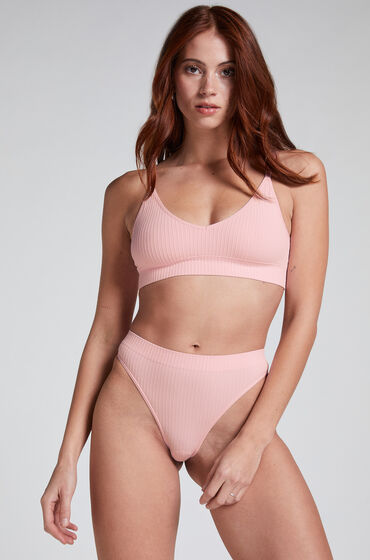 Hunkemöller Hoch ausgeschnittener String Dianne Rose von Hunkemöller