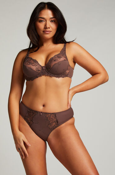 Hunkemöller Hochgeschnittener Slip Diva Braun Hunkemöller Hochgeschnittener Slip Diva Braun von Hunkemöller