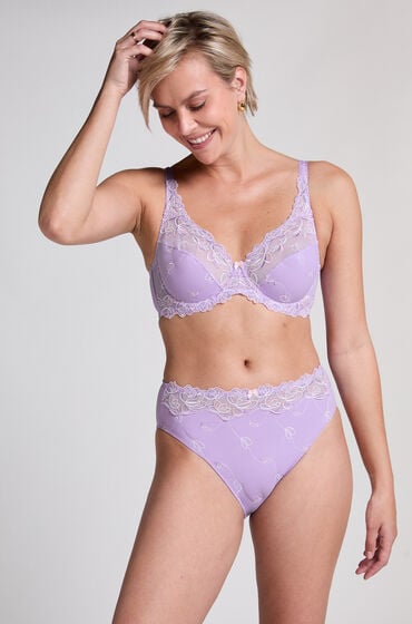 Hunkemöller Hochgeschnittener Slip Diva Lila von Hunkemöller