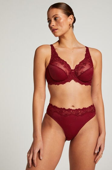 Hunkemöller Hochgeschnittener Slip Diva Rot von Hunkemöller