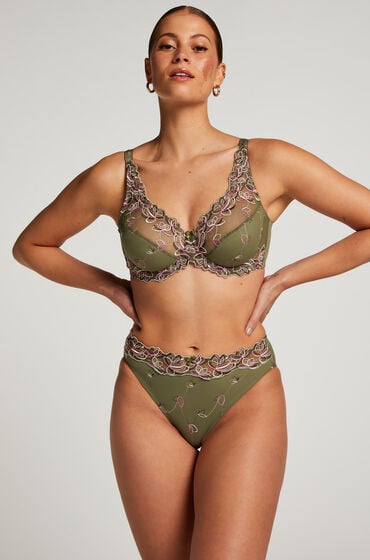 Hunkemöller Hochgeschnittener Slip Diva grün von Hunkemöller