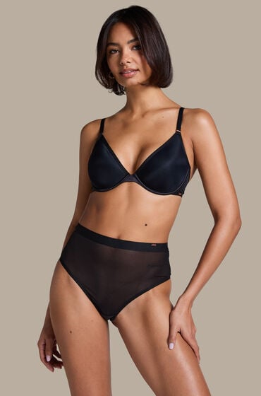 Hunkemöller Hoher Brazilian Essential Schwarz von Hunkemöller