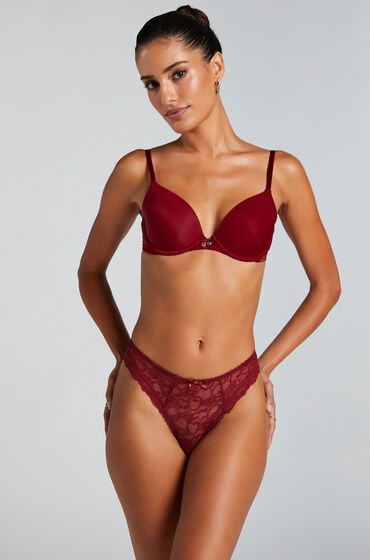 Hunkemöller Hoher Mini-Brazilian Riley Rot von Hunkemöller