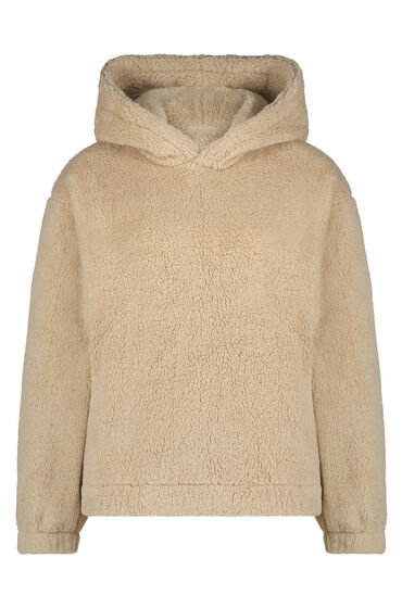 Hunkemöller Hoodie aus Fleece Snuggle Beige von Hunkemöller