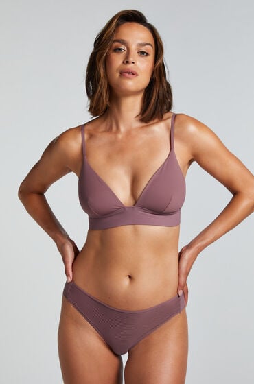 Hunkemöller Invisible Brazilian Stripe Mesh Lila von Hunkemöller