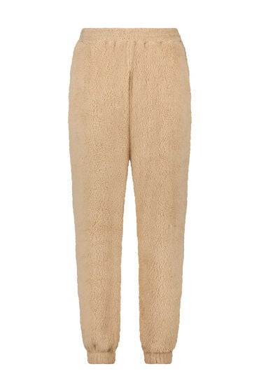 Hunkemöller Jogginghose aus Fleece Snuggle Beige von Hunkemöller