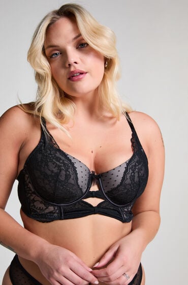 Hunkemöller Juliette Wattierter Longline-Bügel-BH Schwarz Hunkemöller Juliette Wattierter Longline-Bügel-BH Schwarz von Hunkemöller