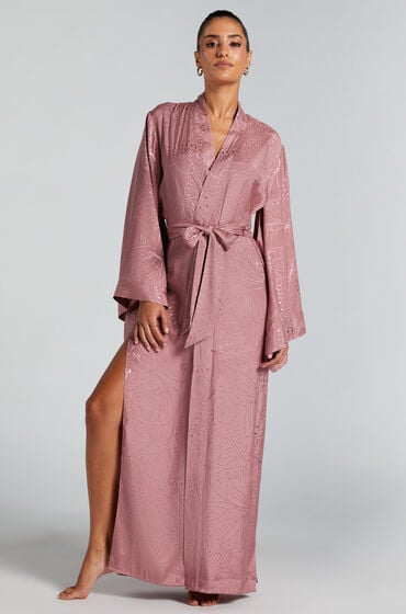 Hunkemöller Langer Kimono Rose von Hunkemöller