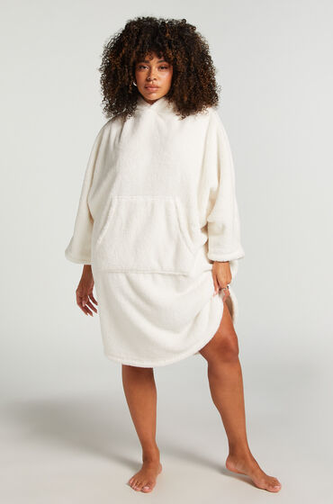 Hunkemöller Kleid aus Snuggle Fleece Lounge Weiß von Hunkemöller