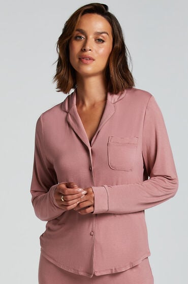 Hunkemöller Langärmelige Jersey-Jacke Essential Rose von Hunkemöller