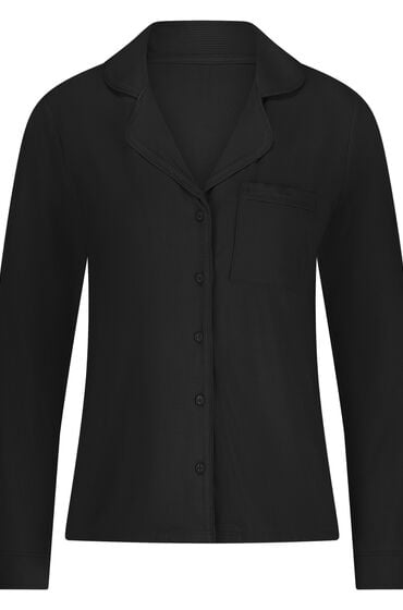 Hunkemöller Essential-Jacke gerippt Schwarz von Hunkemöller