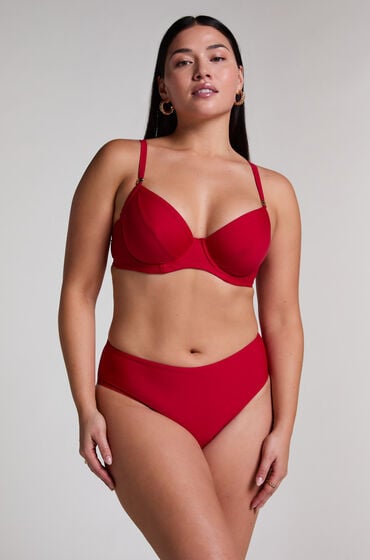 Hunkemöller Luna Rio-Bikini-Unterteil Midi Rot von Hunkemöller