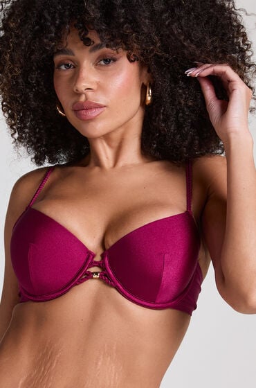 Hunkemöller Marrakech Wattiertes Bügel-Bikinioberteil Rot von Hunkemöller