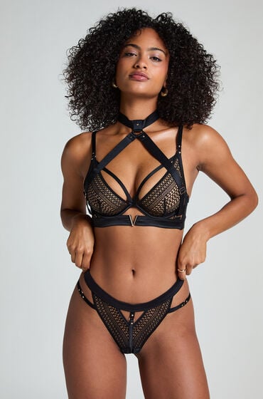 Hunkemöller Missy Tanga Schwarz von Hunkemöller