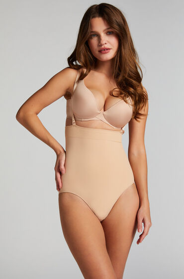 Hunkemöller Nahtloser Slip mit hoher Taille Beige von Hunkemöller