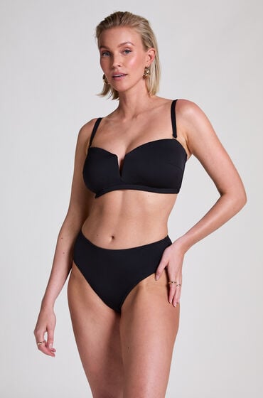 Hunkemöller Neoprene-Bikiniunterteil Rio Schwarz von Hunkemöller