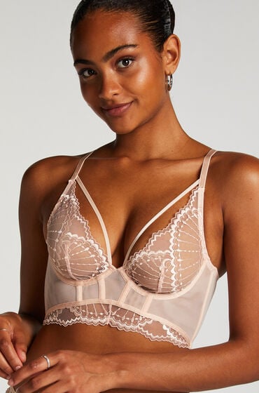 Hunkemöller Nicht gepolsterter Longline-Bügel-BH Jade Rose von Hunkemöller