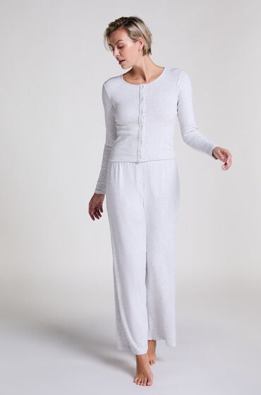 Hunkemöller Pointelle Pyjamahose Grau Hunkemöller Pointelle Pyjamahose Grau von Hunkemöller