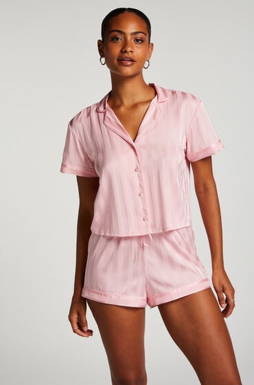 Hunkemöller Pyjama-Shorts Satin Rose von Hunkemöller